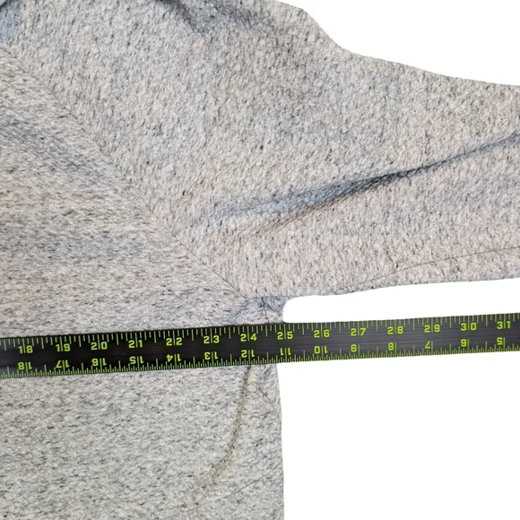Lululemon At Ease Hoodie Men's 2XL Gray Textured Double Knit Pullover M3BF7S - Picture 6 of 9